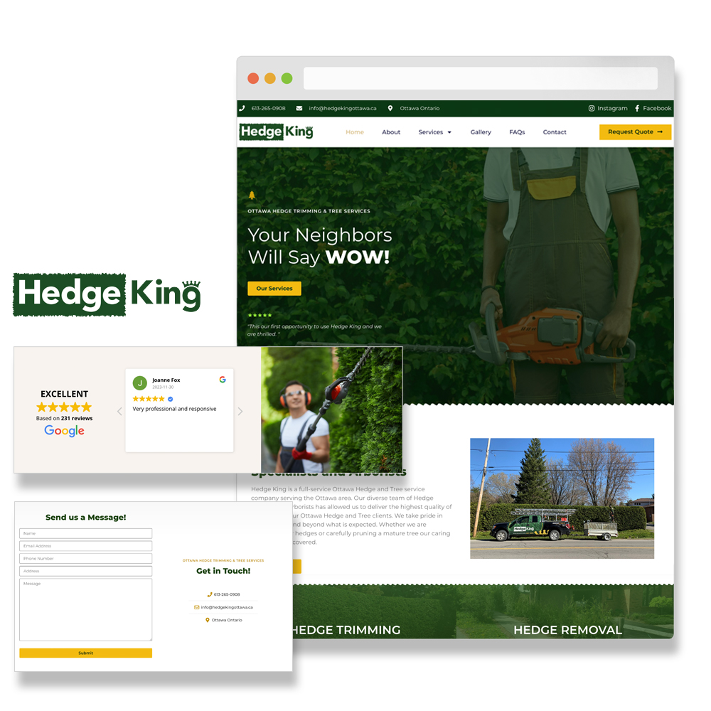 Ottawa website design TREE KING